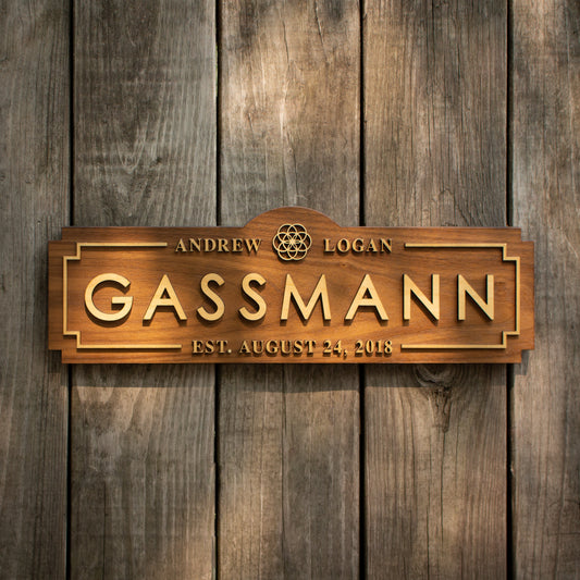 "Cooper" Wedding Name Sign