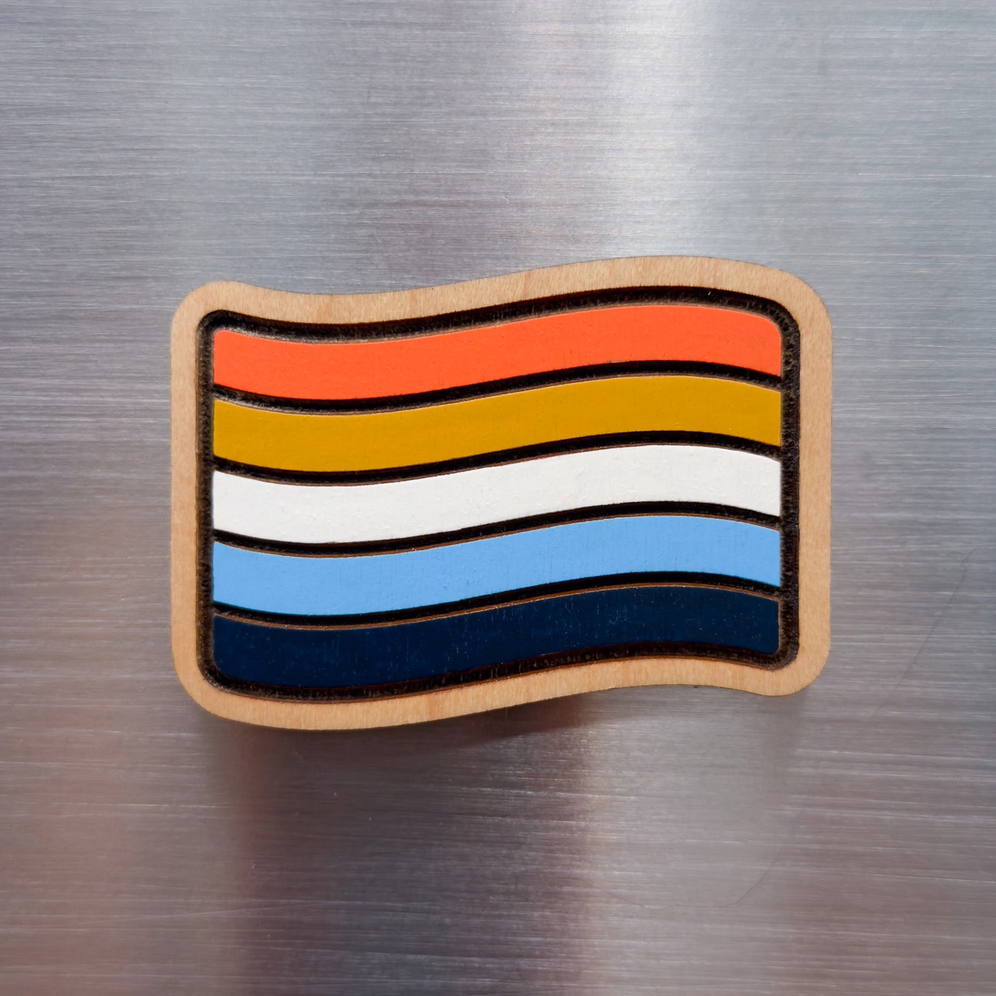 Aroace Pride Flag Painted Magnet