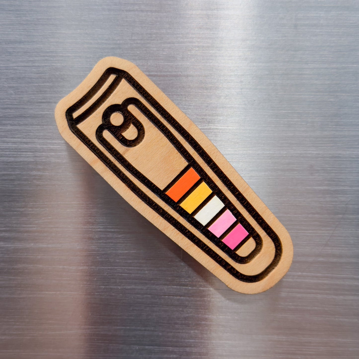 Lesbian Pride Nail Clippers Painted Magnet