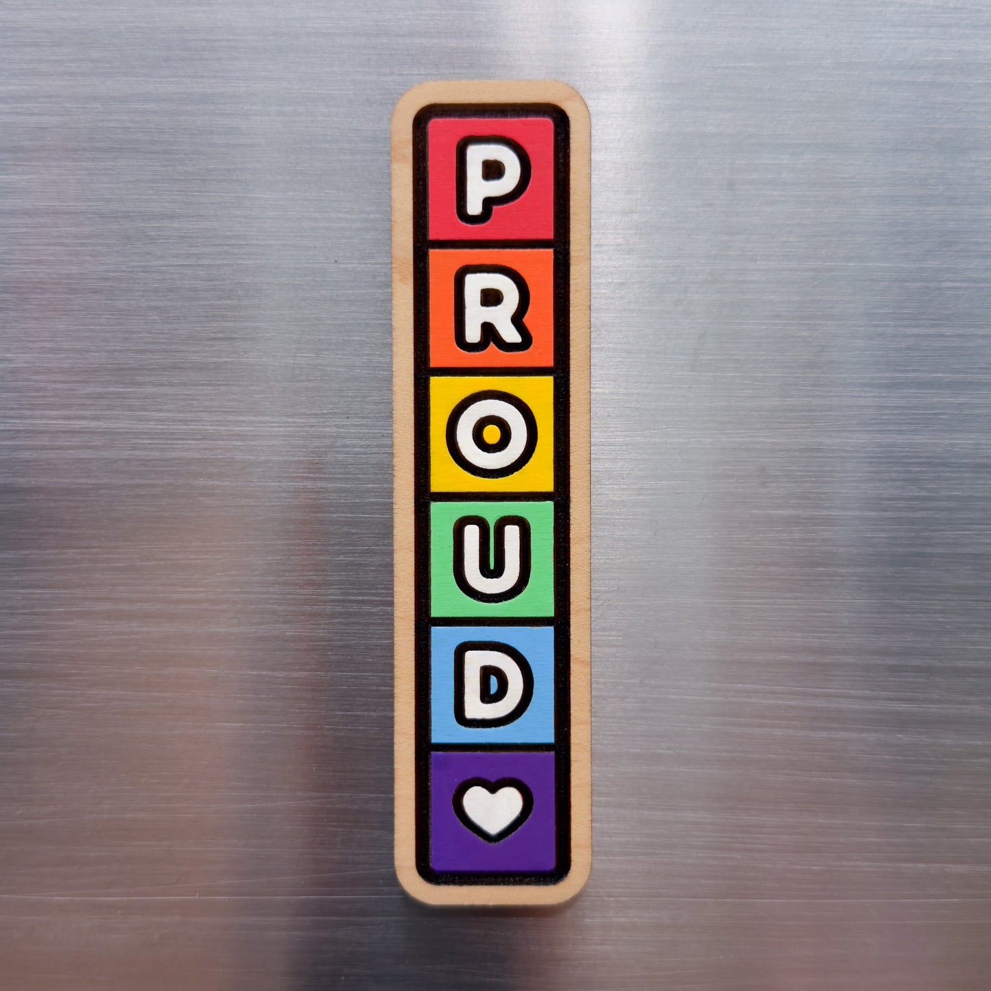 Vertical "PROUD" Painted Magnet