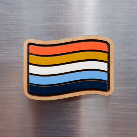 Aroace Pride Flag Painted Magnet