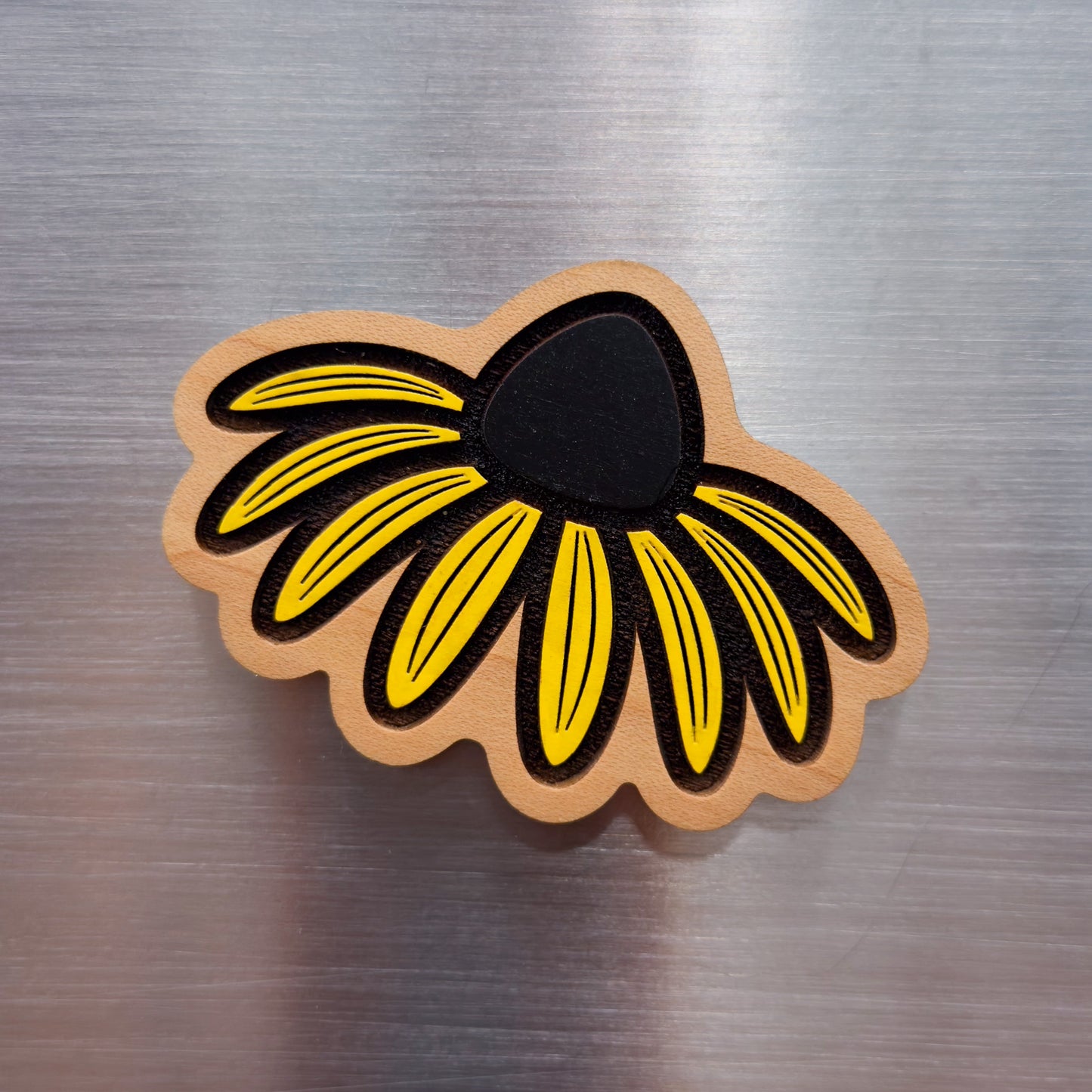 Black Eyed Susan Painted Magnet