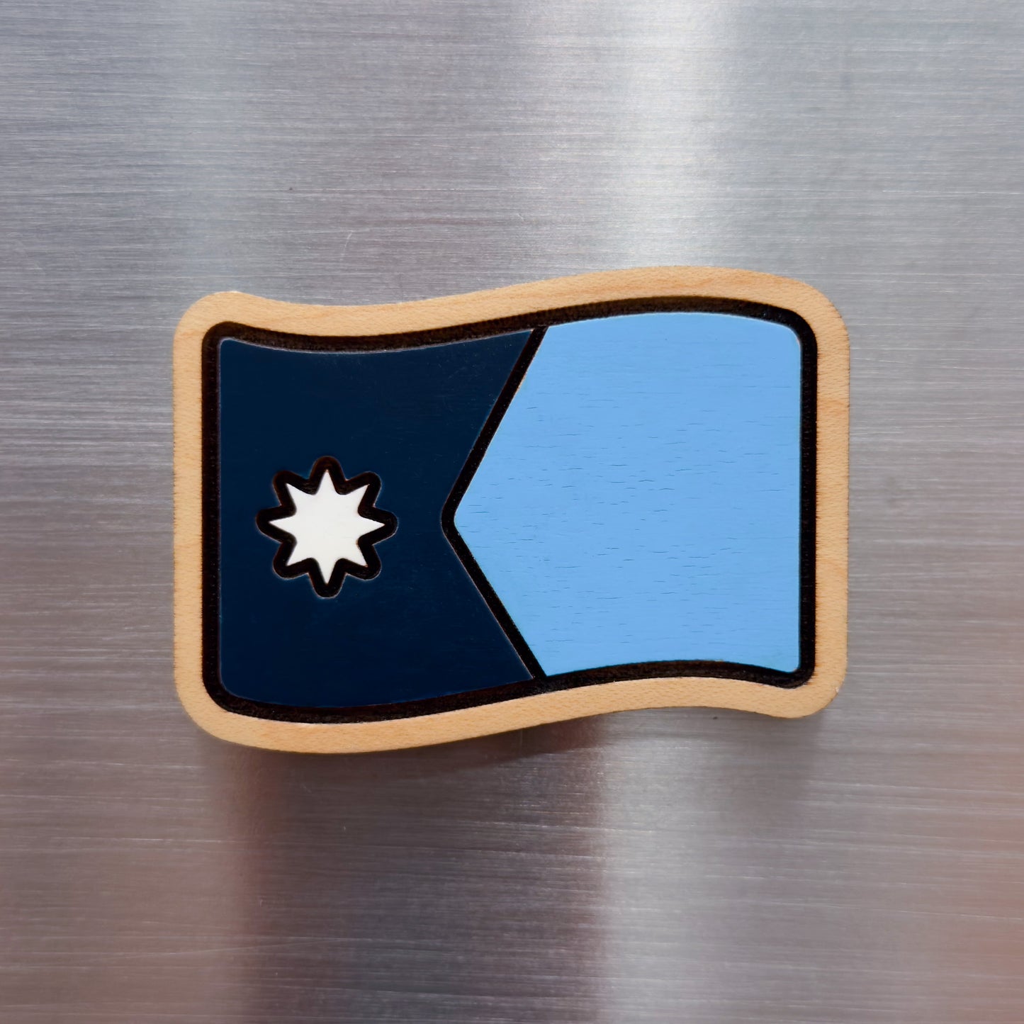 Minnesota Flag Painted Magnet