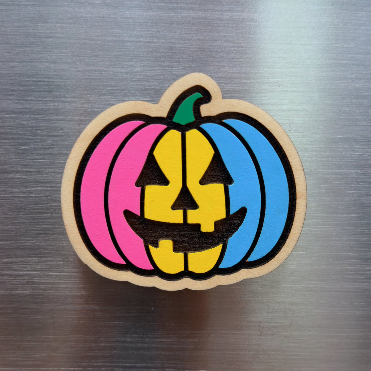 Pan Jack-o-Lantern Painted Magnet