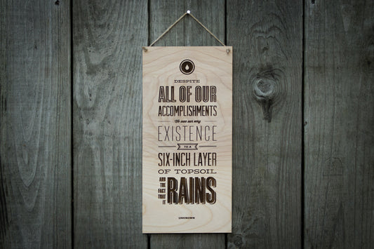"Topsoil and Rain" Wall Art