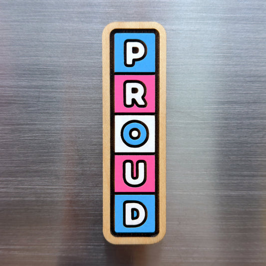 Trans Vertical PROUD Painted Magnet