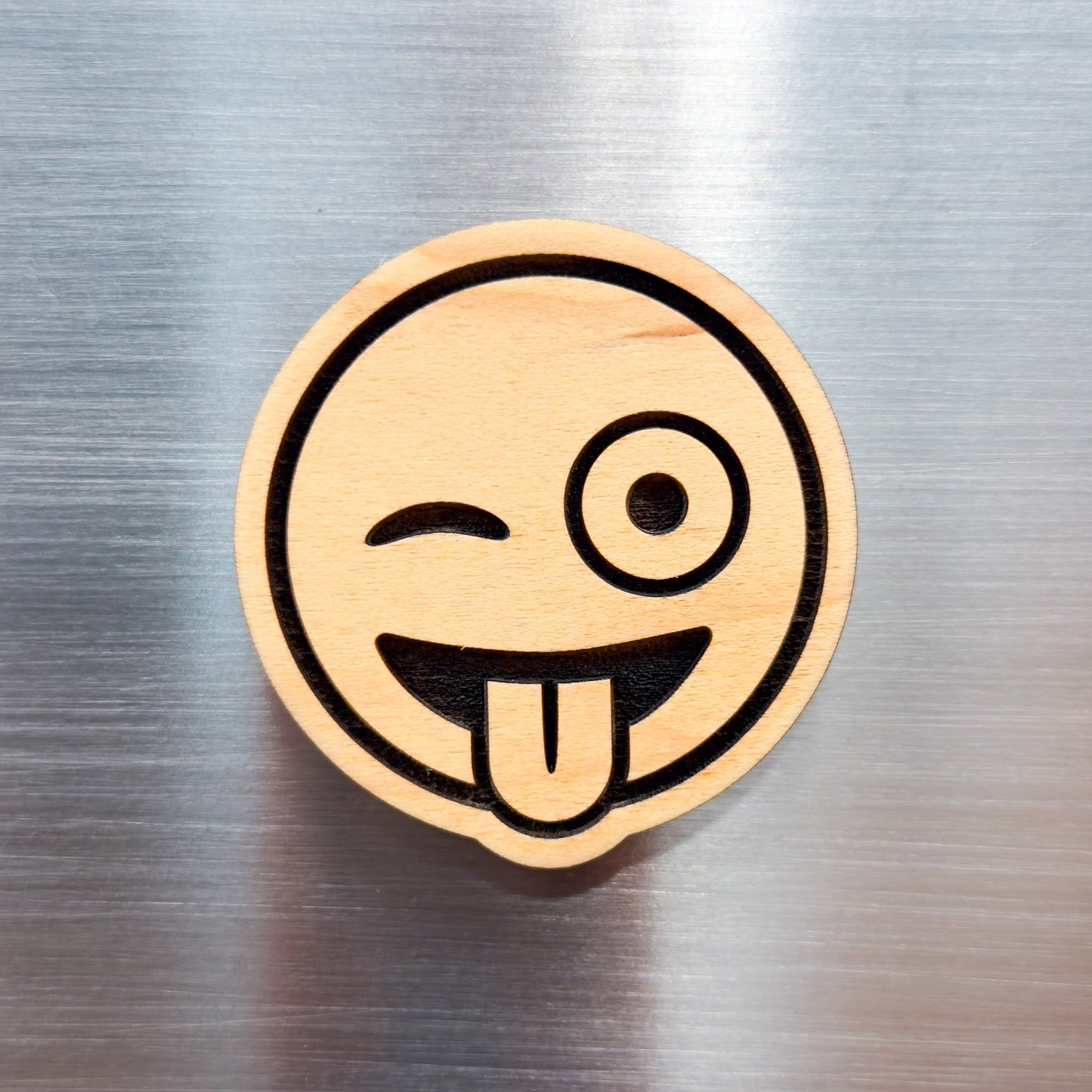 Wild Winking Emoji Magnet