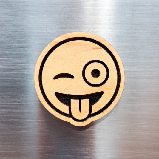 Wild Winking Emoji Magnet
